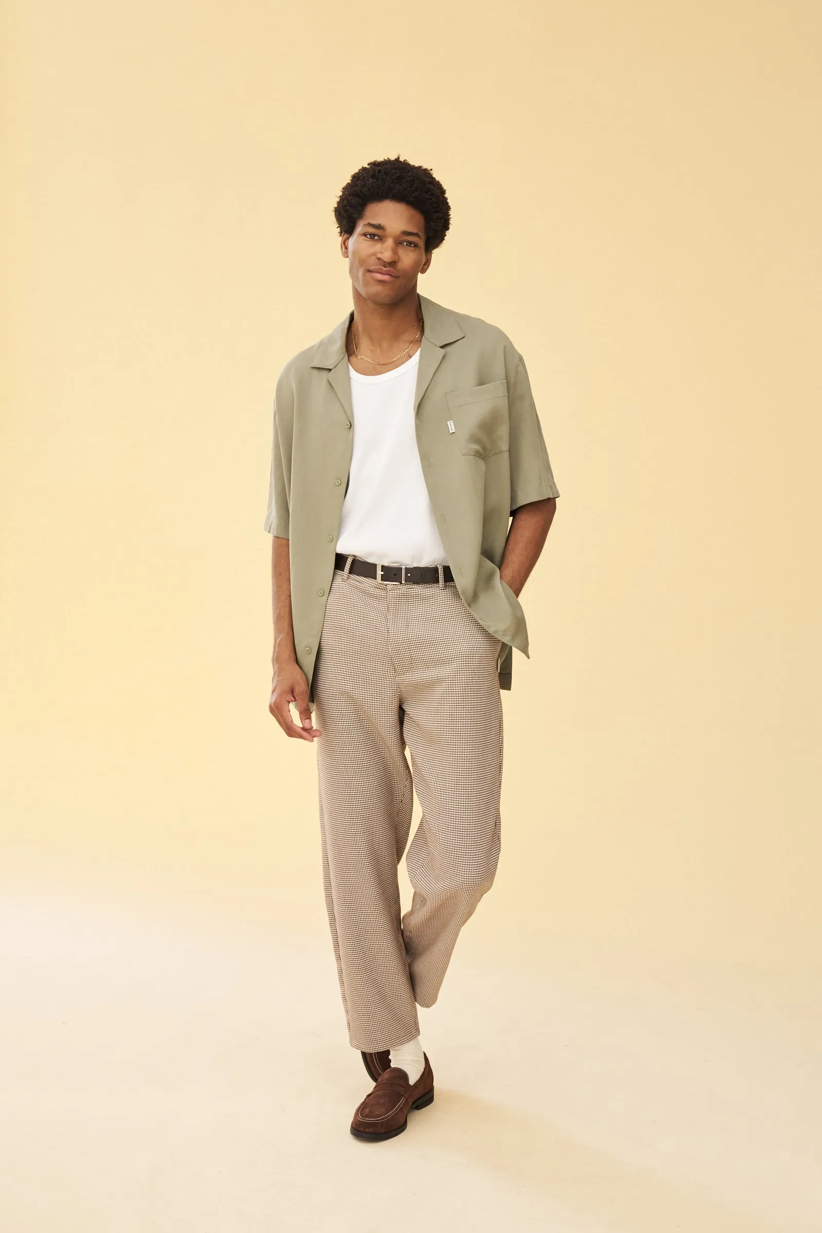 SAGE TENCEL CUBAN SS SHIRT