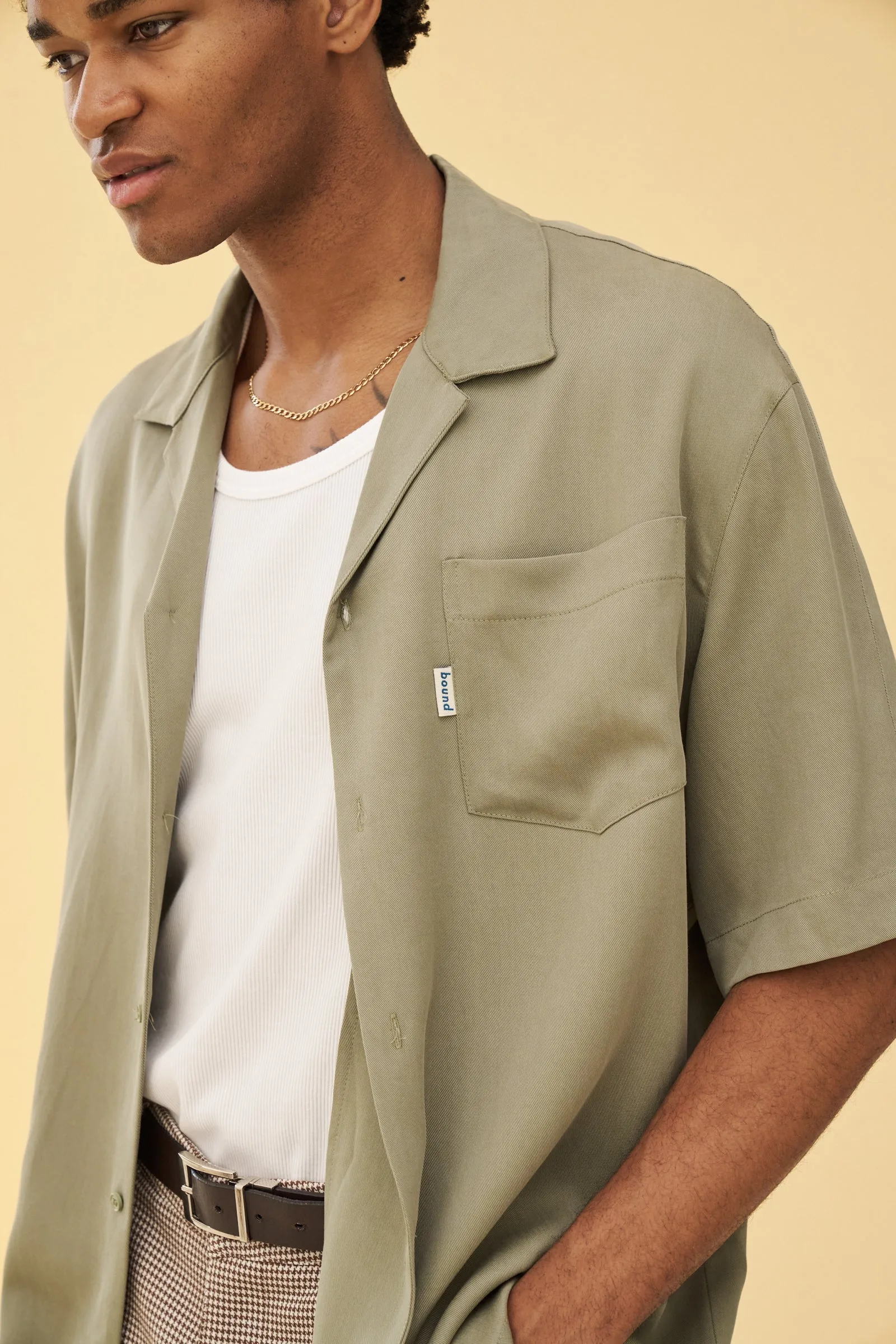 SAGE TENCEL CUBAN SS SHIRT