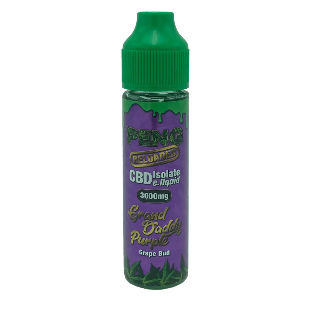 SALE!! PENG Reloaded - 60ml E-Liquid - 3000mg CBD Isolate