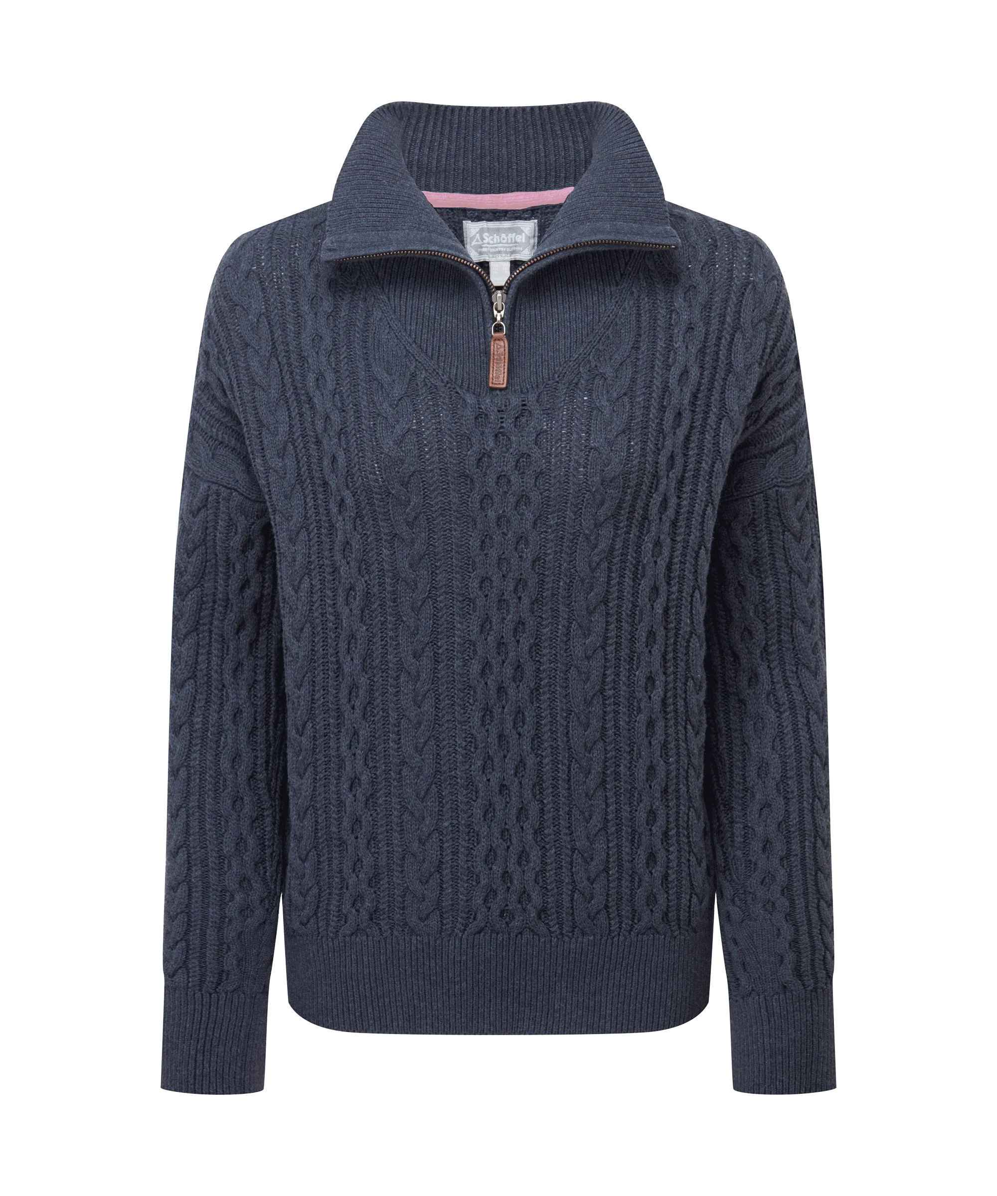 Settle Quarter Zip - Slate Navy