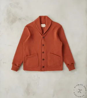 Shawl Cardigan - Burnt Orange