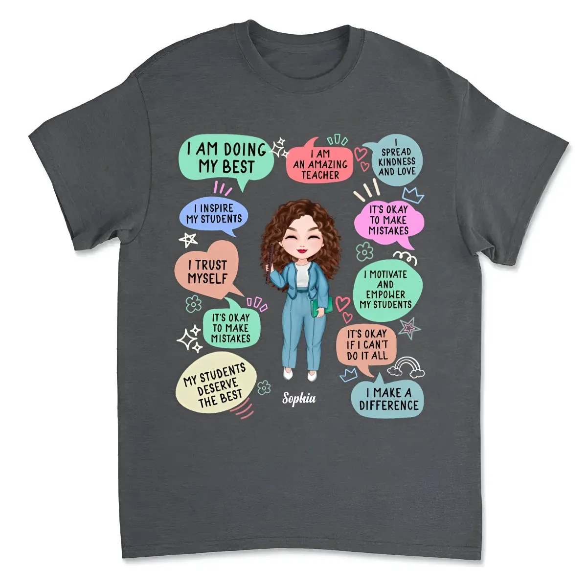 Teacher - Teacher Daily - Personalized Unisex T-Shirt