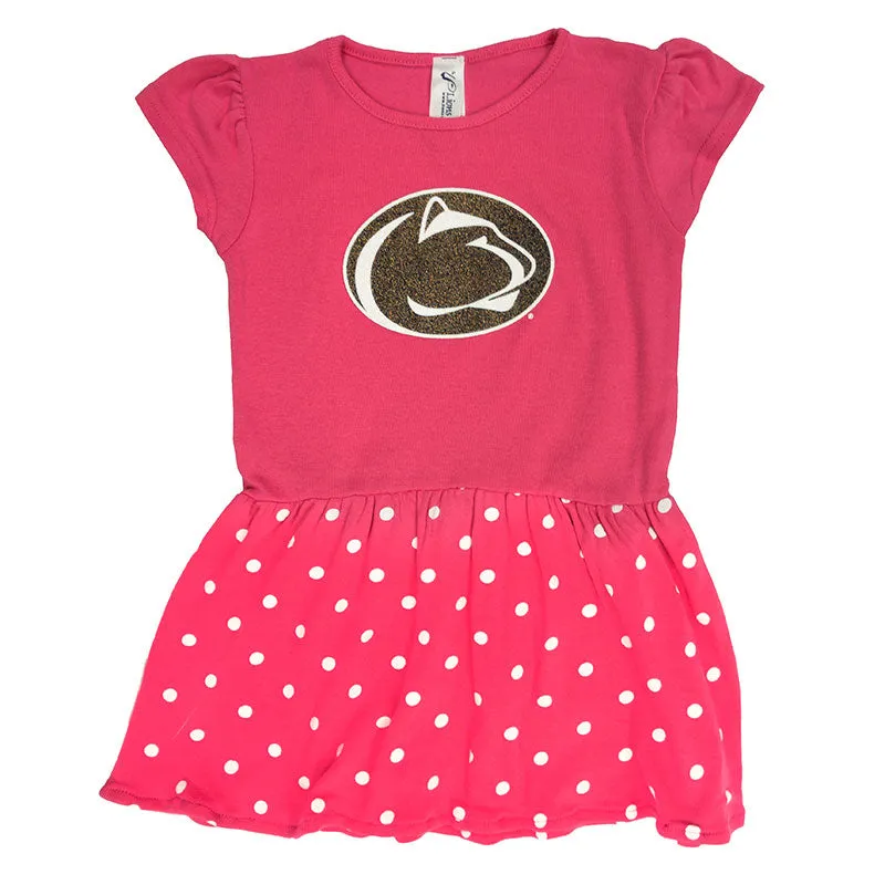 Toddler Penn State Polka Dot Dress