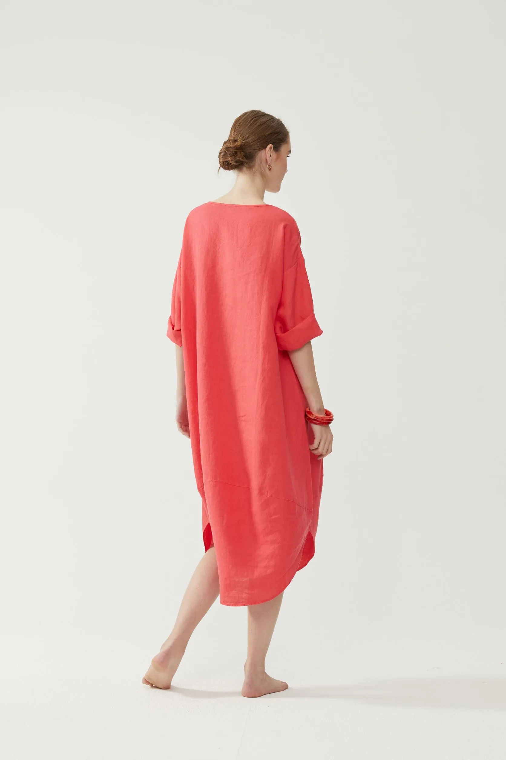 Tulip Dress Coral