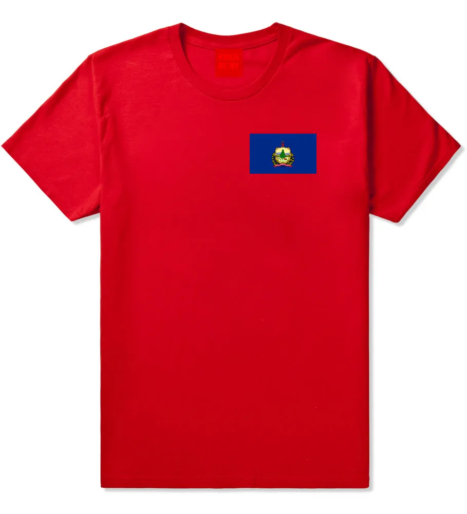 Vermont State Flag VT Chest Mens T-Shirt