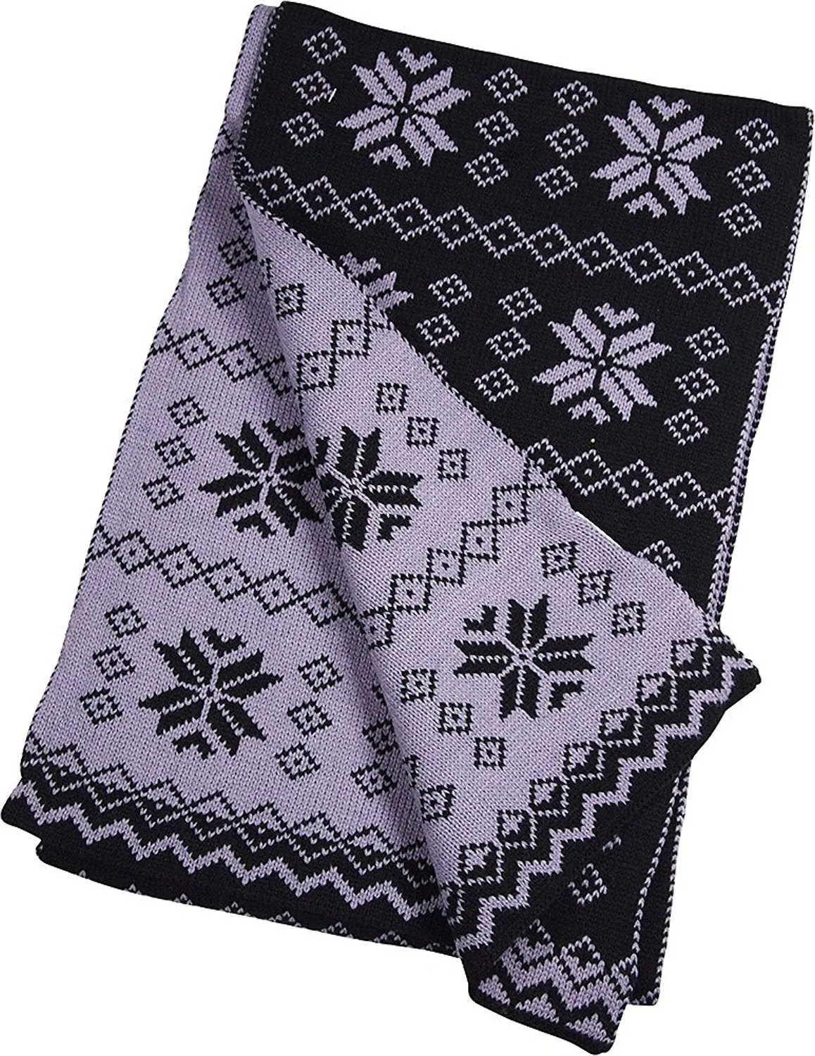 Winter Warm-Up - Ladies Reversible Snowflake Scarf