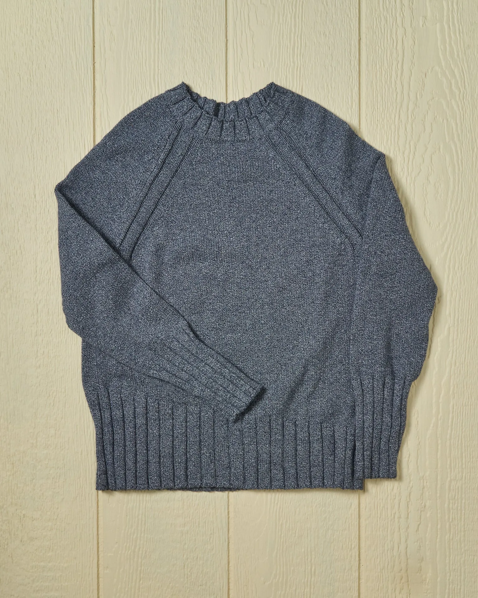 Women's Quaker Crewneck Sweater in Denim Mix