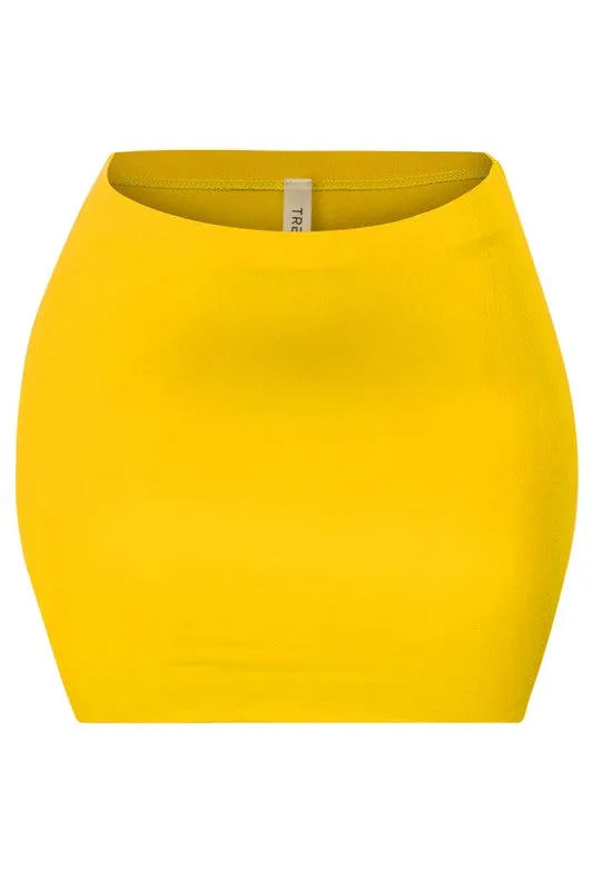 Yellow Kelly Mini Skirt