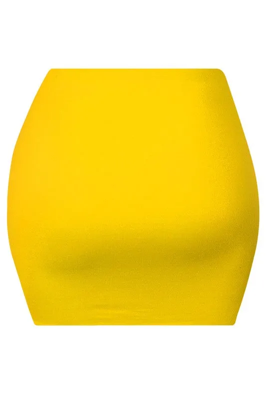 Yellow Kelly Mini Skirt