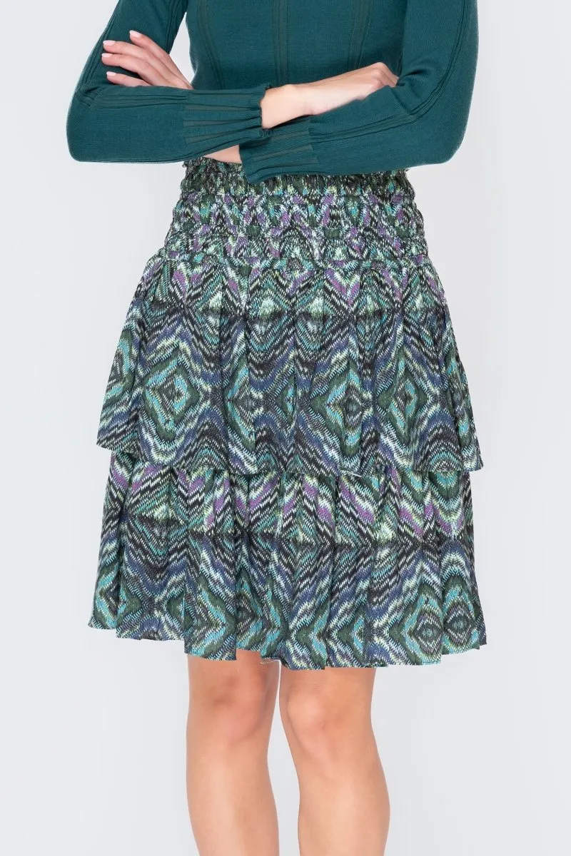 ZENA SKIRT (GREEN/MULTI)