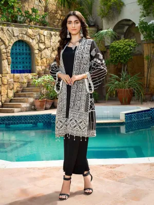 Zephyr Chiffon Embroidered Kurti – ZCK-1