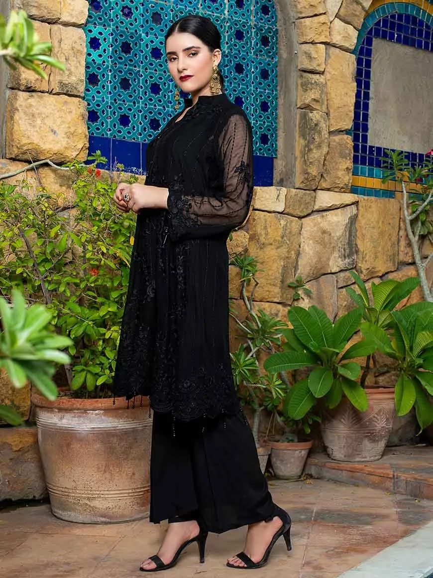 Zephyr Chiffon Embroidered Kurti – ZCK-6