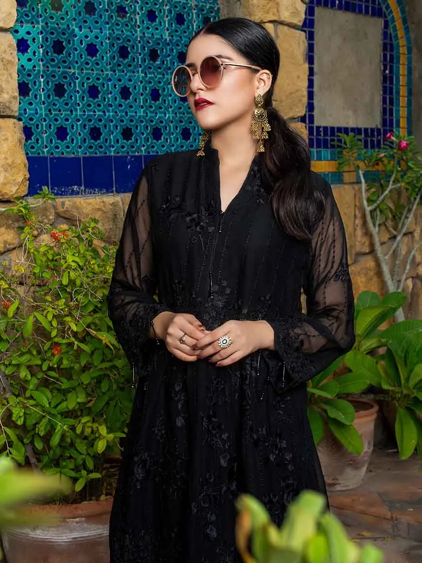 Zephyr Chiffon Embroidered Kurti – ZCK-6